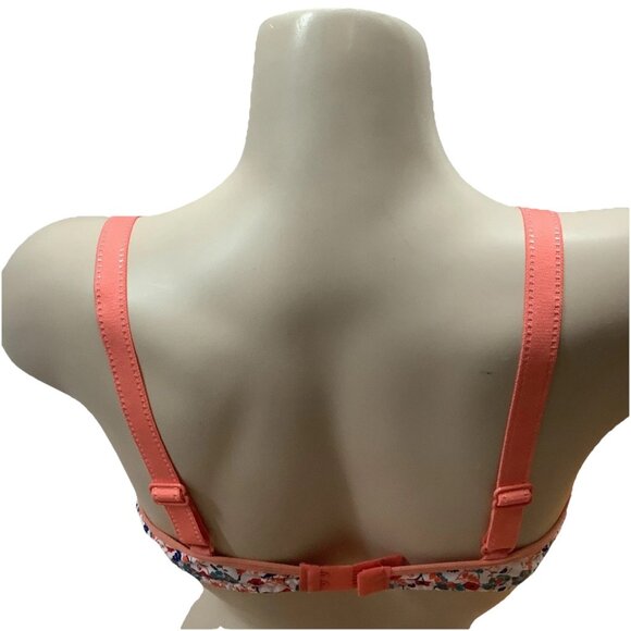 Massam Size Large Peach Floral Lace Underwire Bra. Made in Brazil New. - Picture 3 of 6